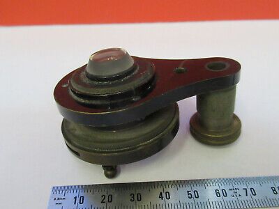 ANTIQUE BAUSCH LOMB OPTICS CONDENSER + IRIS MICROSCOPE PART AS PICTURED F6-B-109