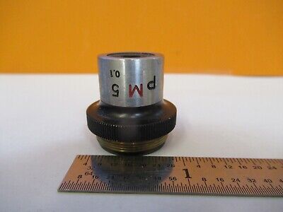 NIKON JAPAN 5 M P LENS OBJECTIVE MICROSCOPE PART OPTICS AS PICTURED &85-B-118A