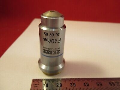 ZEISS GERMANY OBJECTIVE F 40X 460705 MICROSCOPE PART AS PICTURED &96-A-18