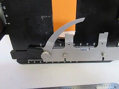 ZEISS GERMANY STAGE TABLE XY MICROMETER MICROSCOPE PART AS PICTURED &14-FT-25