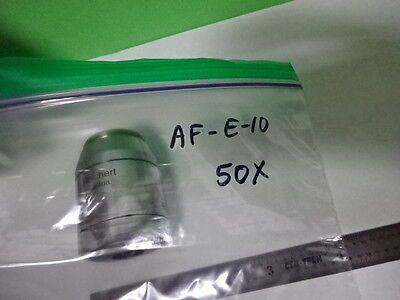 MICROSCOPE PART POLYVAR REICHERT OBJECTIVE 50X FLUOR EPI OPTICS AS IS #AF-E-10