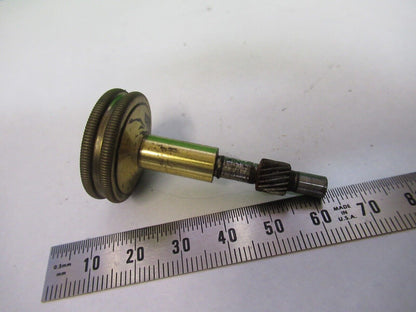 ANTIQUE BAUSCH LOMB BRASS STAGE KNOB CONDENS MICROSCOPE PART AS PICTURED G5-A-51