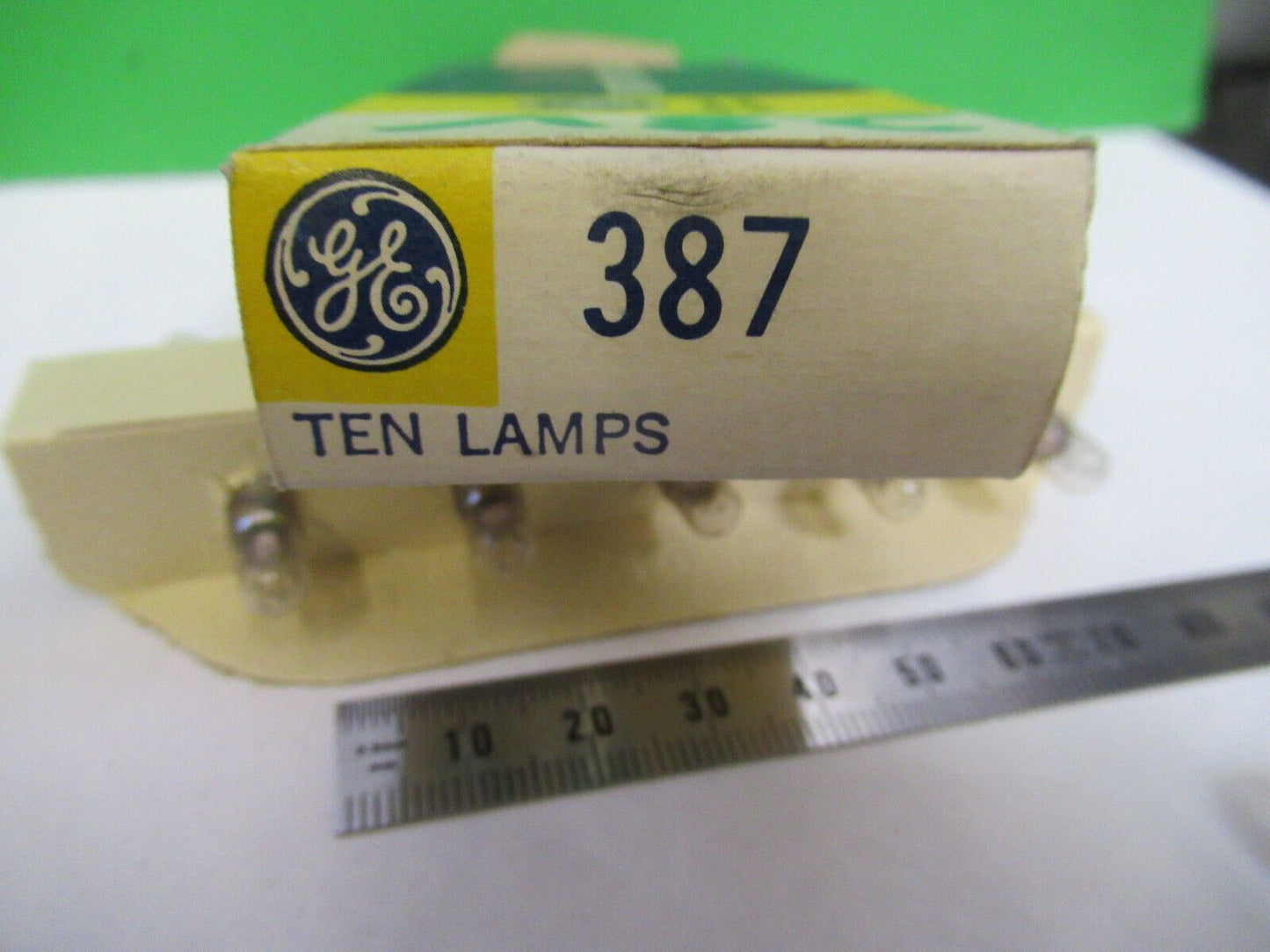 OPTICAL  MINI LAMPS 387 GE  10PCS  OPTICS AS IS  BIN#F3-B-156