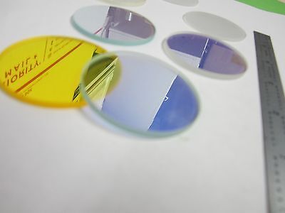 OPTICAL FILTERS [lot of seven pieces as pictured] LASER OPTICS AS IS BIN#Q7-66