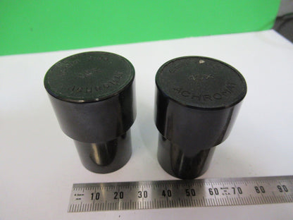 LOT 2 EA PLASTIC EMPTY OBJECTIVE CONTAINER MICROSCOPE PART AS PICTURED &R4-A-58