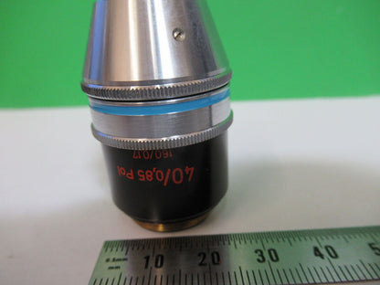 ZEISS OBJECTIVE POL 40X /160 POLARIZATION MICROSCOPE PART AS PICTURED P2-B-47