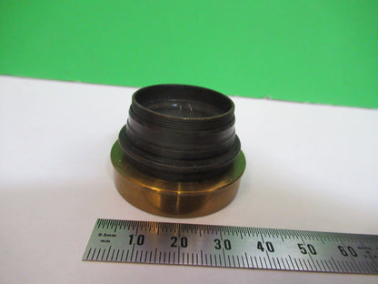 ANTIQUE BRASS BAUSCH LOMB 1880's CONDENSER MICROSCOPE PART AS PICTURED #H3-A-03