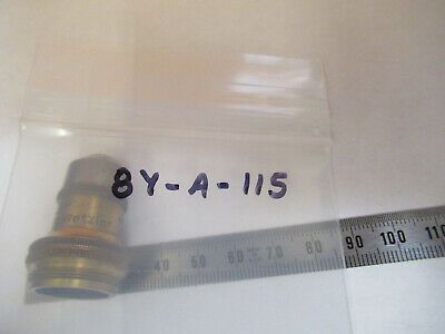 ANTIQUE BRASS LEITZ WEZLAR OBJECTIVE LENS MICROSCOPE PART AS PICTURED &8Y-A-115