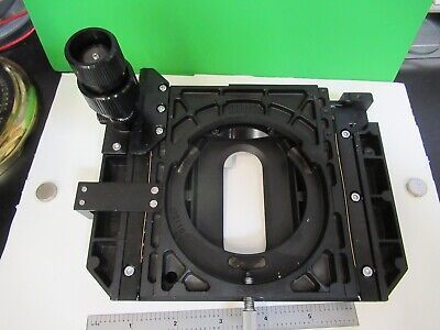 OLYMPUS JAPAN STAGE TABLE MICROMETER MICROSCOPE PART OPTICS AS PICTURED &58-B-18