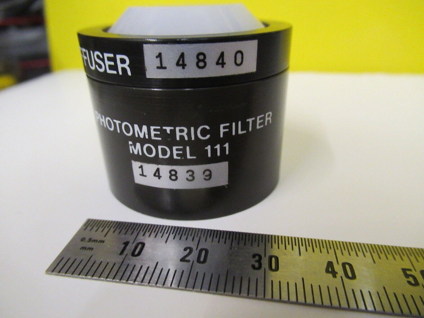 OPTICAL PHOTOMETRIC FILTER COSINE DIFFUSER UNITED TECH AS PICTURED &83-B-53