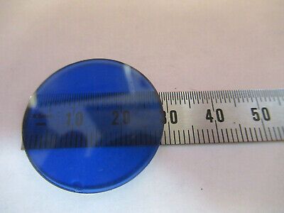 LEITZ WEZTLAR BLUE GLASS FILTER GERMANY MICROSCOPE PART AS PICTURED &8y-a-104