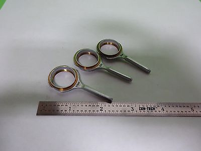 MICROSCOPE PART OBJECTIVE HOLDER LOT OPTICS AS IS BIN#Y6-E-21