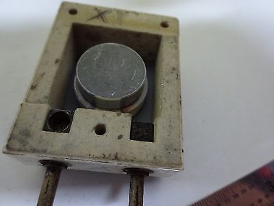 ANTIQUE QUARTZ RADIO CRYSTAL U.S. 1944 MOTOROLA WWII FREQUENCY CONTROL #W7-58