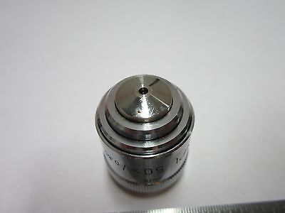 MICROSCOPE OPTICAL PART OBJECTIVE LEITZ GERMANY 50X INFINITY OPTICS BIN#8Z-85