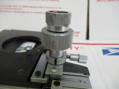 VICKERS UK ENGLAND STAGE XY TABLE MICROSCOPE PART AS PICTURED P3-A-02