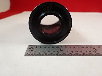 MICROSCOPE PART 5X UNKNOWN MAKER EYEPIECE OCULAR OPTICS AS IS B#N7-F-17