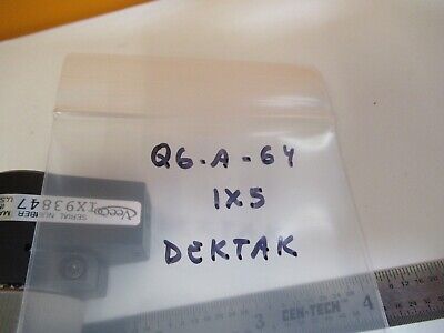 DEKTAK VEECO INTERFEROMETER MICHELSON IX5 OBJECTIVE MICROSCOPE AS PIC &Q6-A-64