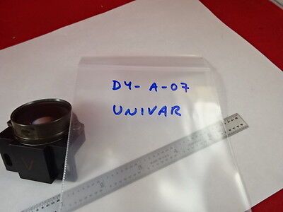 MICROSCOPE PART REICHERT UNIVAR MOUNTED LENS OPTICS AS IS B#D4-A-07