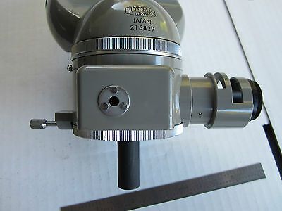 OLYMPUS JAPAN MICROSCOPE PART HEAD  EYEPIECE HOLDER WITHOUT OPTICS AS IS