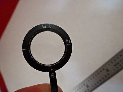 MICROSCOPE PART ZEISS POLARIZER RETARDER SLIDE POL OPTICS AS IS #T2-B-17