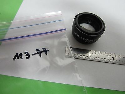 OPTICAL MICROSCOPE LEITZ WETZLAR GERMANY LENS 519749 10X OPTICS as is BIN#M3-77