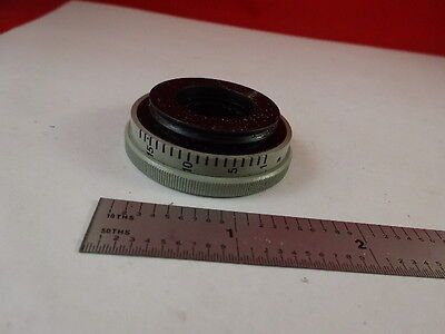 AUS JENA GERMANY DIAPHRAGM IRIS OPTICS MICROSCOPE PART AS IS &81-A-16