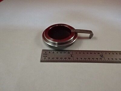 MICROSCOPE PART ZEISS GERMANY POLARIZER LENS POL OPTICS AS IS #T2-B-09