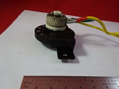 MICROSCOPE PART BAUSCH LOMB ASSEMBLY LAMP ILLUMINATOR DIMMER SWITCH AS IS &94-54