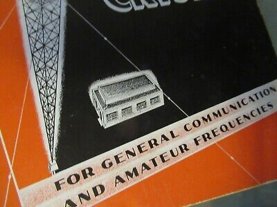 VINTAGE BROCHURE BLILEY ELECTRIC QUARTZ CRYSTAL FREQUENCY CONTROL 1937 AS PICTUR