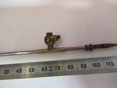 ANTIQUE BAUSCH LOMB RARE STAGE POINTER BRASS MICROSCOPE PART AS PICTURE dB7-A-02