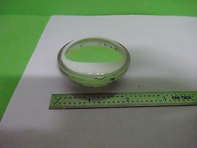 OPTICAL LARGE CONVEX CONCAVE LENS [chip on edge] LASER OPTICS AS IS BIN#V7-40