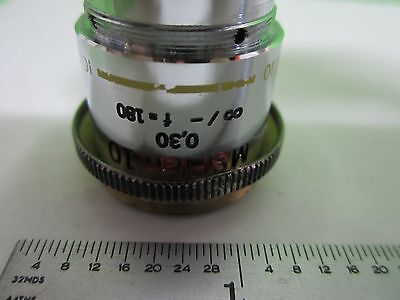 MICROSCOPE PART OBJECTIVE OLYMPUS MSPLAN 10X DIC OPTICS AS IS BIN#S2-B-14