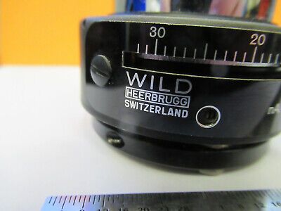 WILD HEERBRUGG SWISS M20 CONDENSER IRIS MICROSCOPE PART AS PICTURED #G1-A-34