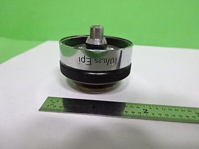 MICROSCOPE PART WILD HEERBRUGG SWISS EPI OBJECTIVE 10X OPTICS M20 AS IS #AF-03