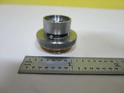 MICROSCOPE PART OBJECTIVE LEITZ GERMANY IRIS OPTICS AS IS BIN#U1-09