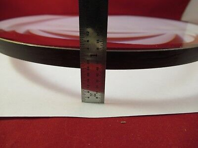 HUGE OPTICAL CONVEX CONCAVE LENS 8.25" DIAMETER GLASS THICK PRO OPTICS &M3-A-03