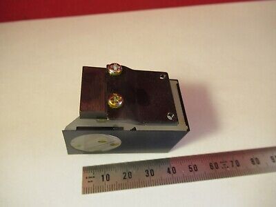 OPTICAL GLASS PRISM OLYMPUS JAPAN HEAD MICROSCOPE PART OPTICS AS PIC &13-A-49