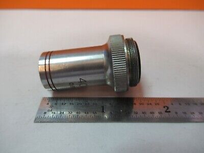 VINTAGE OBJECTIVE PROPPER 40X OPTICS MICROSCOPE PART AS PICTURED &7B-B-137