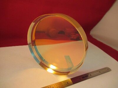 OPTICAL 4" DIA ZERODUR FLAT COATED DICHROIC SPECTRA PHYSICS PRO OPTICS &amp;M3-A-06