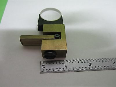 MICROSCOPE PART LEITZ GERMANY BRASS MOUNTED LENS OPTICS AS IS BIN#S6-55