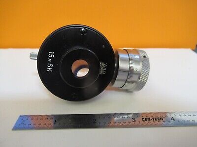 WILD HEERBRUGG SWISS FILAR EYEPIECE MICROMETER MICROSCOPE AS PICTURED &P7-A-63