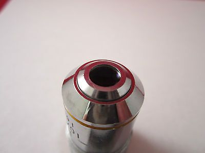 LEICA LEITZ OPTICAL MICROSCOPE PART OBJECTIVE PL 10X OPTICS BIN#ERGOLUX