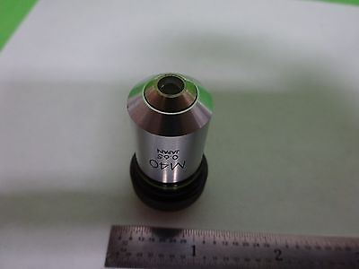 MICROSCOPE PART OBJECTIVE OLYMPUS JAPAN M40 40X OPTICS AS IS BIN#Y3-H-09