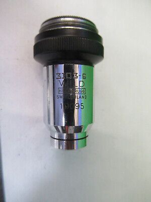 WILD HEERBRUGG SWISS HI 100X OBJECTIVE LENS MICROSCOPE PART AS PICTURED Q9-A-25