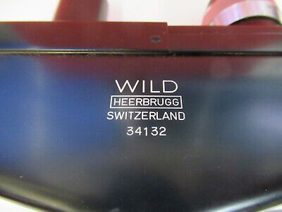 WILD HEERBRUGG SWISS M20 BINOCULAR HEAD MICROSCOPE PART AS PICTURED &P8-A-26