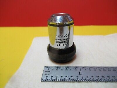 WILD SWISS 10X OBJECTIVE FLUOTAR MICROSCOPE PART OPTICS AS PICTURED &16-C-60