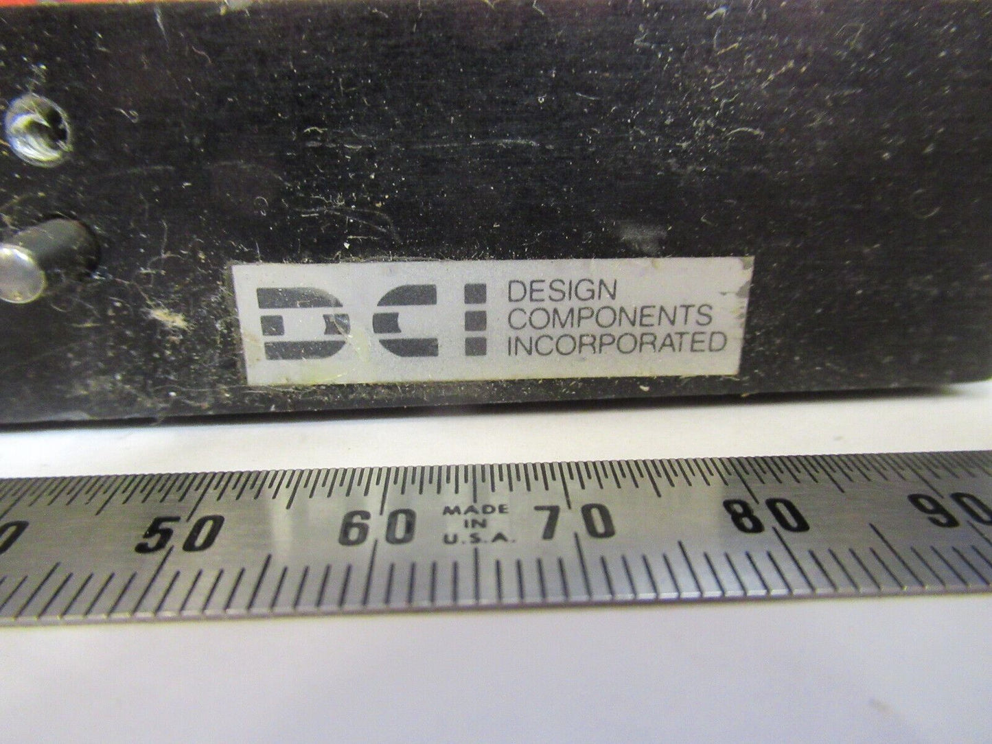 OPTICAL USED STAGE SLIDE POSITIONING DCI OPTICS AS IS PICTURED #R3-C-02