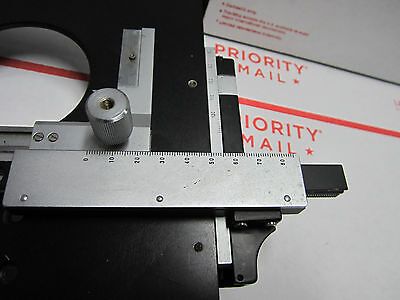 MICROSCOPE PART ZEISS GERMANY iii STAGE MICROMETER WAFER INSPECTION AS IS BIN#27