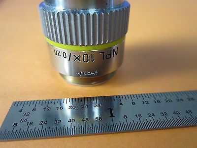 MICROSCOPE LEITZ WETZLAR GERMANY INFINITY OBJECTIVE 10X OPTICS BIN#35-08