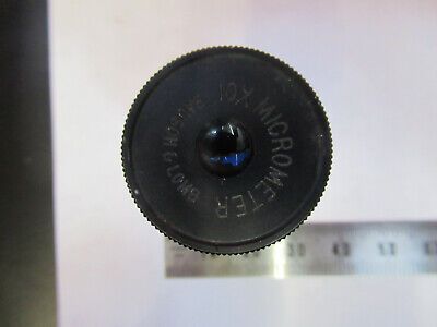 BAUSCH LOMB EYEPIECE 10X MICROMETER OPTICS MICROSCOPE PART AS PICTURED &8Y-A-46